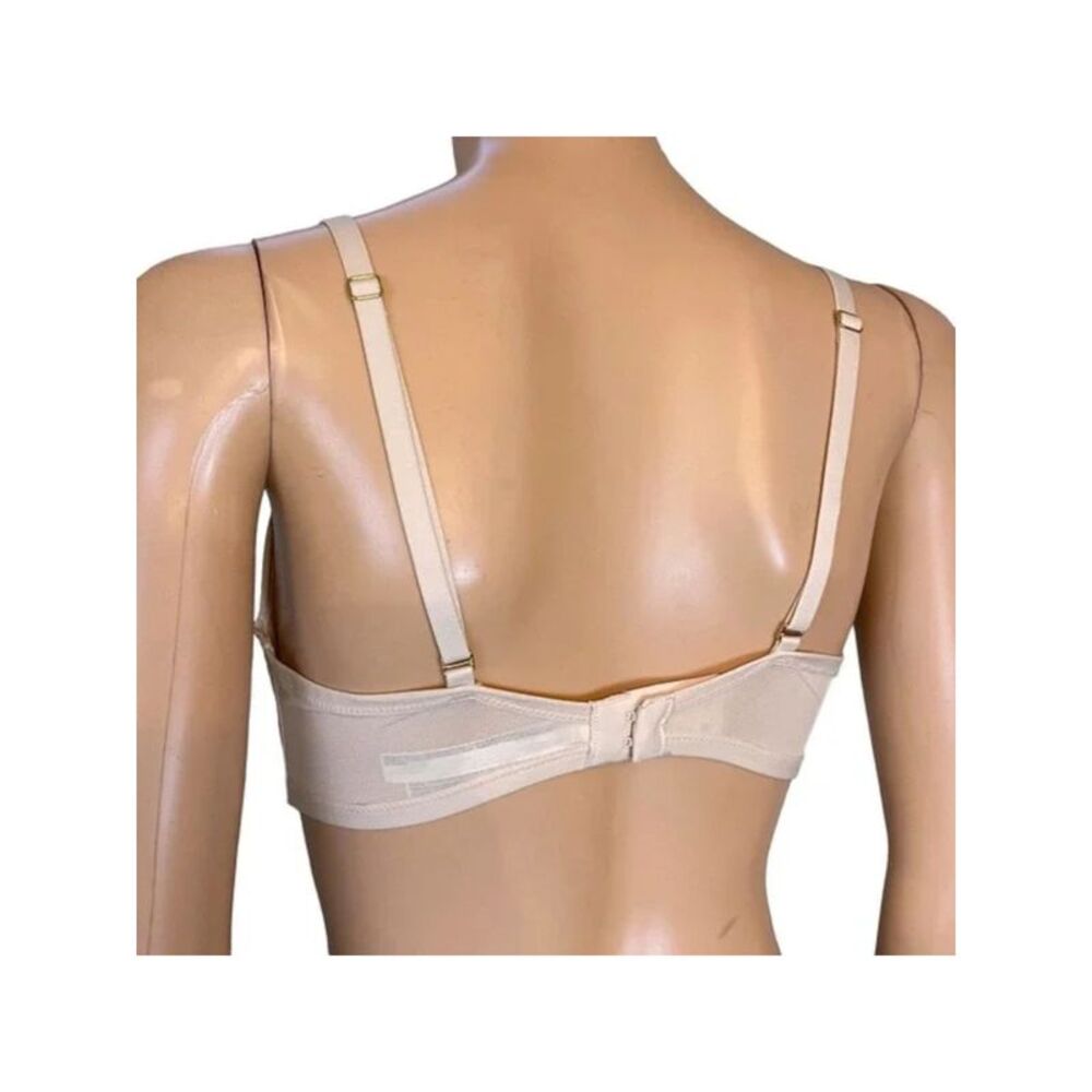 SOMA Intimates Pink Spacer Foam Keyhole Adjustable Floral Underwire Bra 34DD - Picture 2 of 3